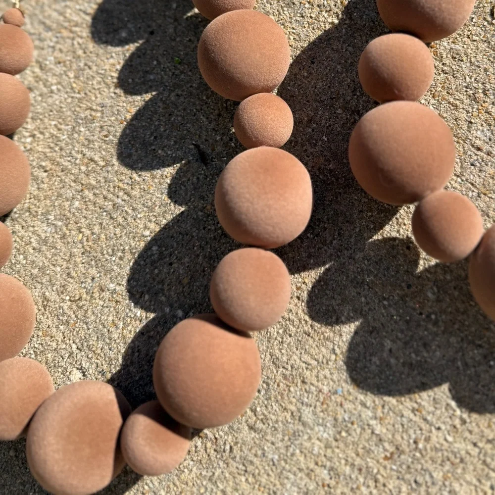 Hobby Lobby Brown Flocked Garland - NWT
